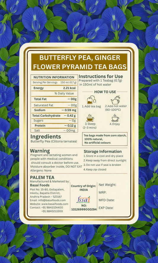 Butterfly Pea Ginger Tea